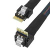 Slim SAS SFF-8654 4i转SFF-8654 4i内in弯 效劳器磁盘阵列数据线